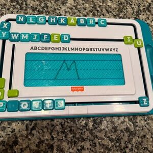 Fisher-Price Alphabet Learning Board - Blue and Lime